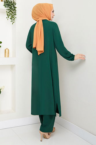 moda selvim Combined 9143PL940-M Emerald - Thumbnail