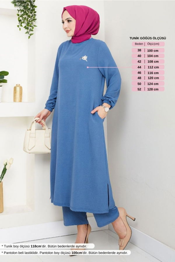 Modaselvim NET 20%+20% DISCOUNT IN THE CARD Combined 9143PL940-M Indigo