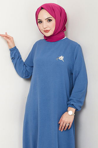 moda selvim طقم ازرق 9143PL940-M - Thumbnail