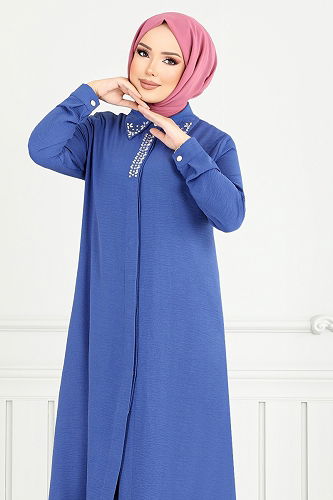 moda selvim Combined 9144PL940-M Indigo - Thumbnail