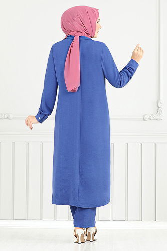 moda selvim Combined 9144PL940-M Indigo - Thumbnail