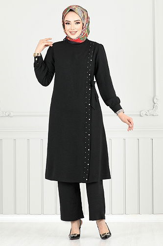 moda selvim Combined 9145PL940-M Black - Thumbnail