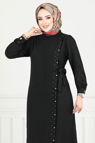 moda selvim Combined 9145PL940-M Black - Thumbnail