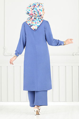 moda selvim Combined 9145PL940-M Indigo - Thumbnail