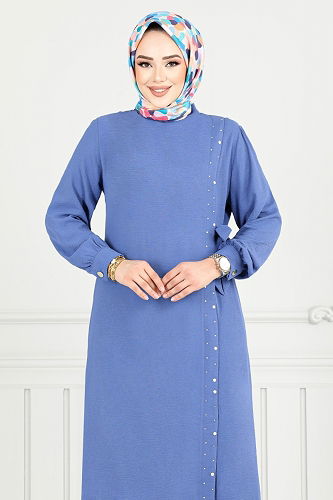 moda selvim طقم ازرق 9145PL940-M - Thumbnail