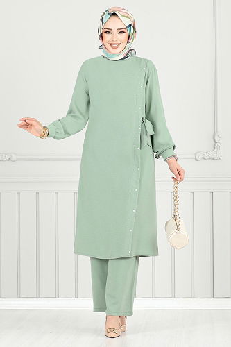 moda selvim Combined 9145PL940-M Light Mint - Thumbnail