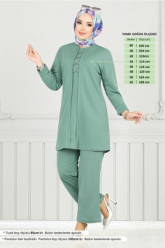 moda selvim Combined 9146PL940-M Mint - Thumbnail