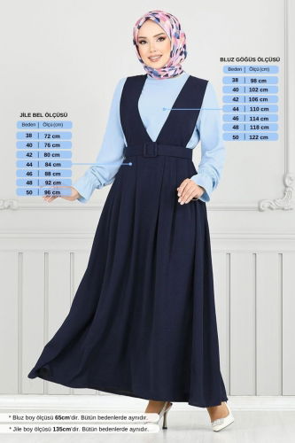 MRV P.L. - Combined 9152PL940-M Light Navy Blue