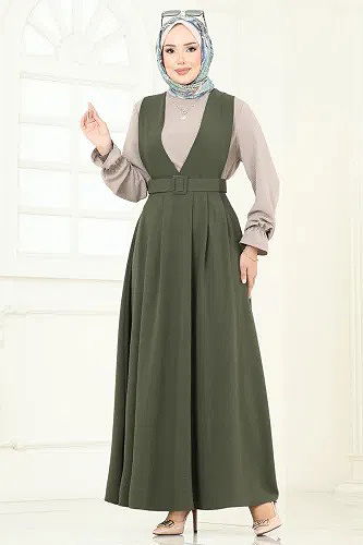 moda selvim طقم رؤية مفتوحة وخاكي 9152PL940-M - Thumbnail