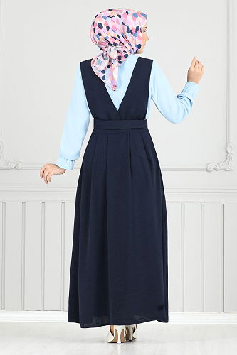 moda selvim Combined 9152PL940-M Navy Blue - Thumbnail