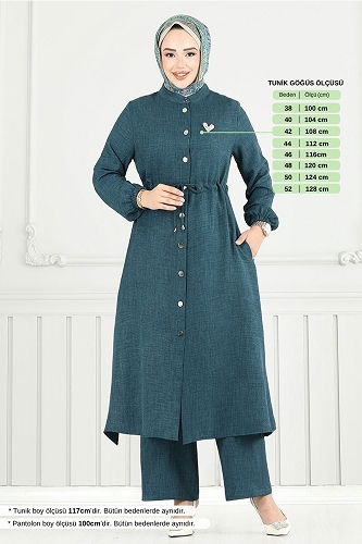 moda selvim طقم بترولي 9154PL940-M - Thumbnail