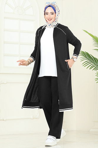 moda selvim Combined 9161PLK541 Black - Thumbnail