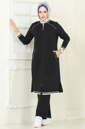 moda selvim Combined 9161PLK541 Black - Thumbnail