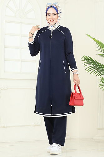 moda selvim Combined 9161PLK541 Dark Navy Blue - Thumbnail