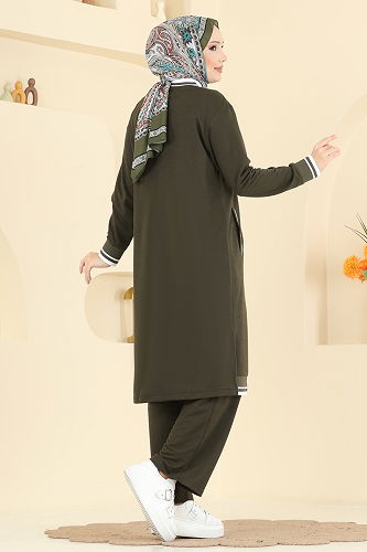 moda selvim Combined 9161PLK541 Khaki - Thumbnail