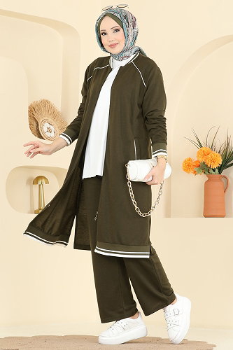 moda selvim Combined 9161PLK541 Khaki - Thumbnail