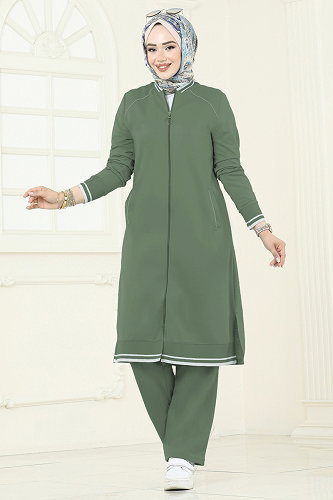 moda selvim Combined 9161PLK541 Nefti Green - Thumbnail
