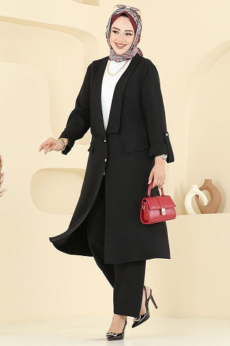 moda selvim Combined 9163PLK541 Black - Thumbnail