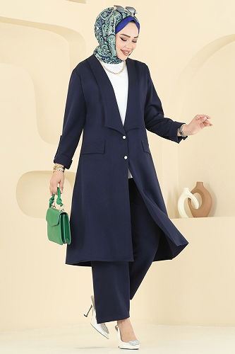 moda selvim Combined 9163PLK541 Navy Blue - Thumbnail