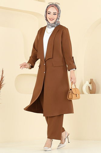 moda selvim Combined 9163PLK541 Tan - Thumbnail
