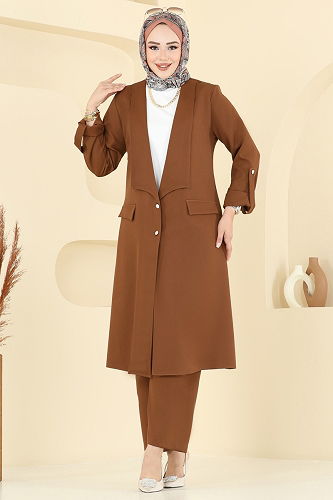 moda selvim Combined 9163PLK541 Tan - Thumbnail