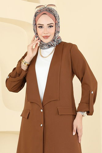 moda selvim طقم عسلي 9163PLK541 - Thumbnail