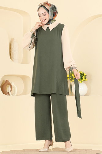 moda selvim Combined 9237PLK541 Khaki - Thumbnail