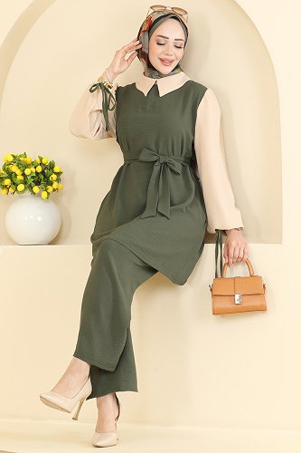 moda selvim Combined 9237PLK541 Khaki - Thumbnail