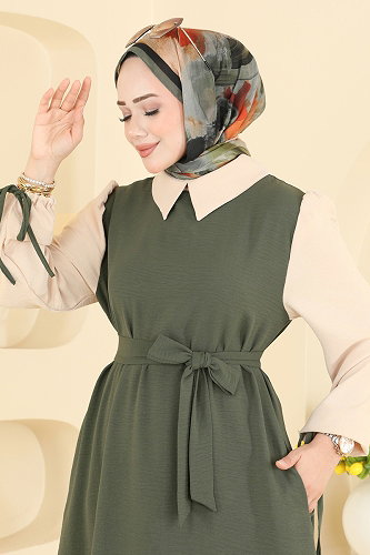 moda selvim Combined 9237PLK541 Khaki - Thumbnail