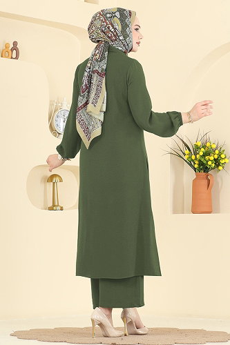 moda selvim Combined 9240PLK541 Khaki - Thumbnail