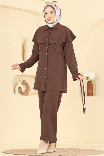 moda selvim Combined 9244PLK541 Brown - Thumbnail