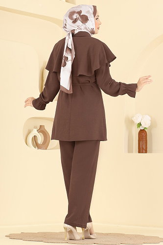 moda selvim Combined 9244PLK541 Brown - Thumbnail