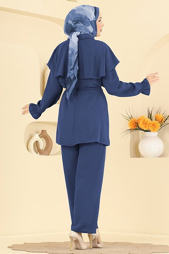 moda selvim Combined 9244PLK541 Dark Indigo - Thumbnail