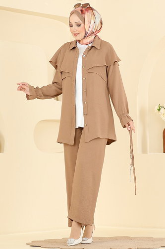 moda selvim طقم لاتيه 9244PLK541 - Thumbnail