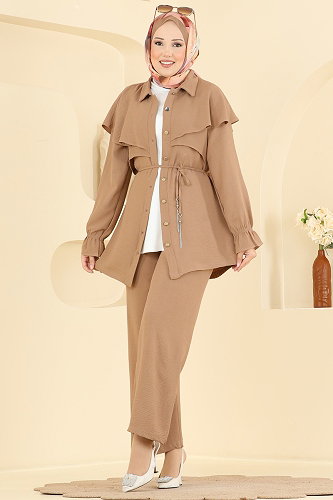 moda selvim طقم لاتيه 9244PLK541 - Thumbnail