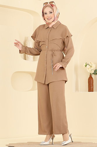 moda selvim طقم لاتيه 9244PLK541 - Thumbnail