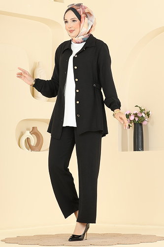moda selvim Combined 9245PLK541 Black - Thumbnail