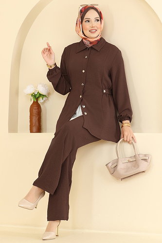 moda selvim Combined 9245PLK541 Brown - Thumbnail