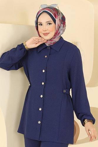 moda selvim Combined 9245PLK541 Navy Blue - Thumbnail