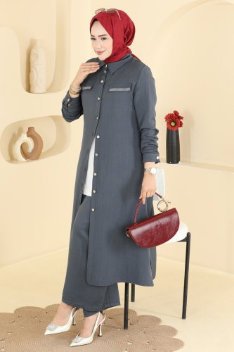 P.L.K. - طقم رمادي غامق 9251PLK541