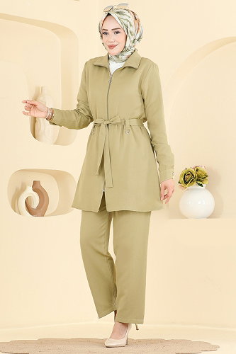 moda selvim Combined 9252PLK541 Oil Green - Thumbnail