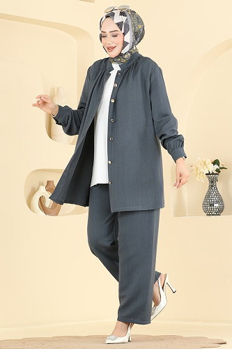 moda selvim Combined 9253PLK541 Anthracite - Thumbnail