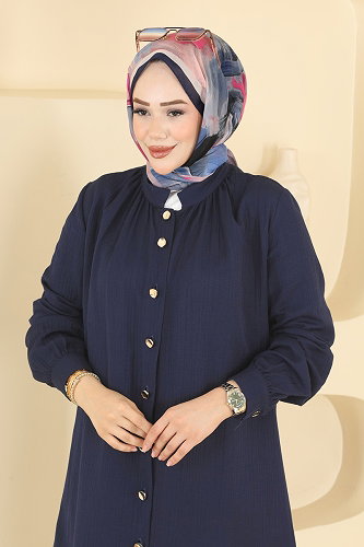 moda selvim طقم كحلي 9253PLK541 - Thumbnail