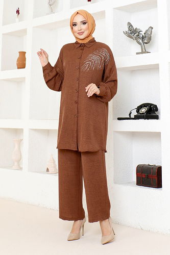 moda selvim Combined AFL4190-M Brown - Thumbnail