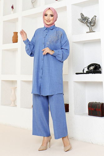 moda selvim Combined AFL4190-M Indigo - Thumbnail