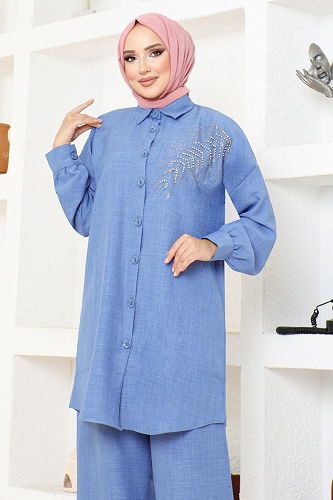 moda selvim Combined AFL4190-M Indigo - Thumbnail