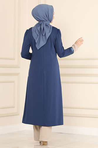 moda selvim طقم ازرق ASM2325-M - Thumbnail