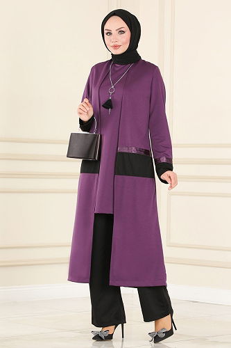 moda selvim Combined ASM2325-M Lilac - Thumbnail