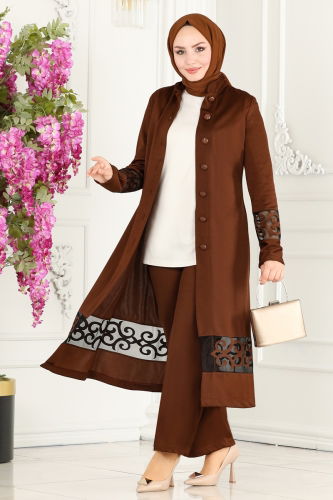 moda selvim COMBINED ASM2371 Brown - Thumbnail