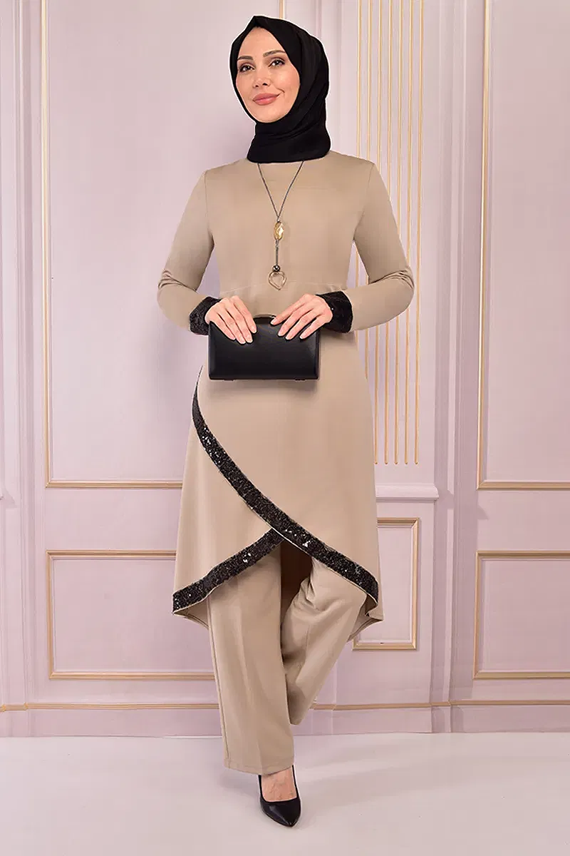 moda selvim Combined ASM2559-M Beige - Thumbnail